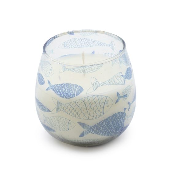 Lille Glasburk-Stearinlys – Seabreeze - Billede 3