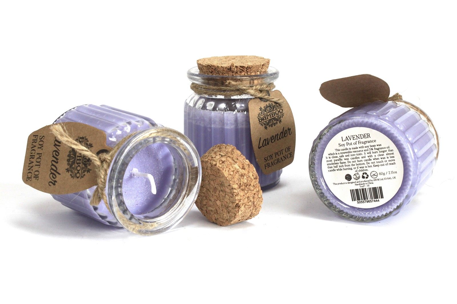 Lavendel Soja Duftpotte-Lys - Billede 4