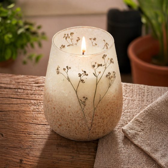 Høje Glasburk-Stearinlys – Wildlight Woods - Billede 5