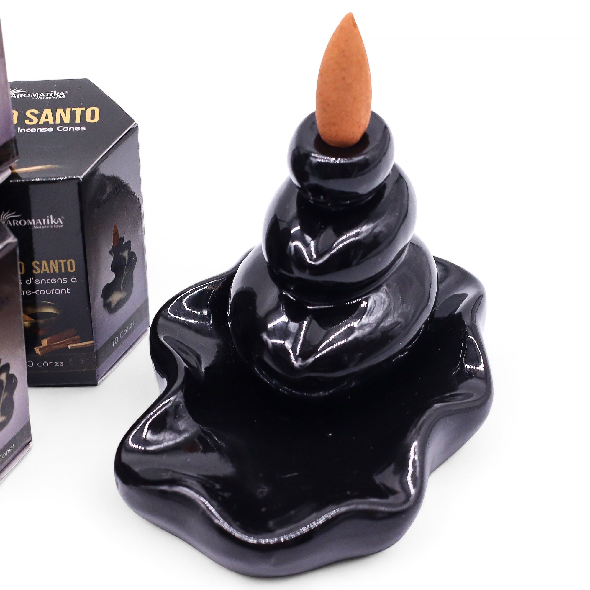 Masala Backflow Røgelse Pakke Med 10 – Palo Santo - Billede 1