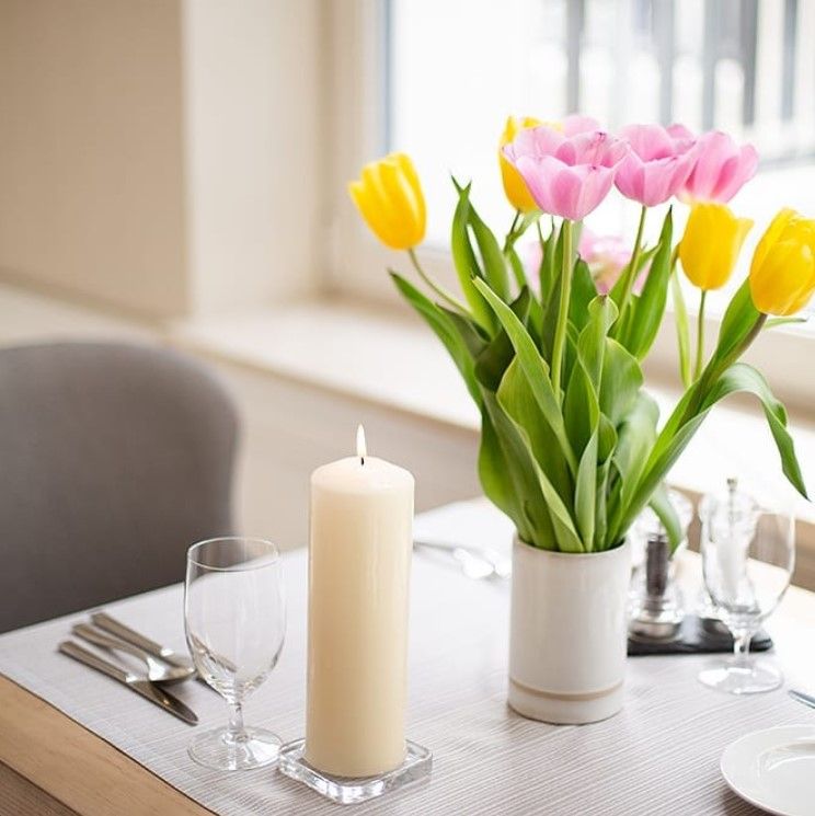 Sæt Med Pillar Stearinlys 40x80mm (4 Pieces) – Ivory