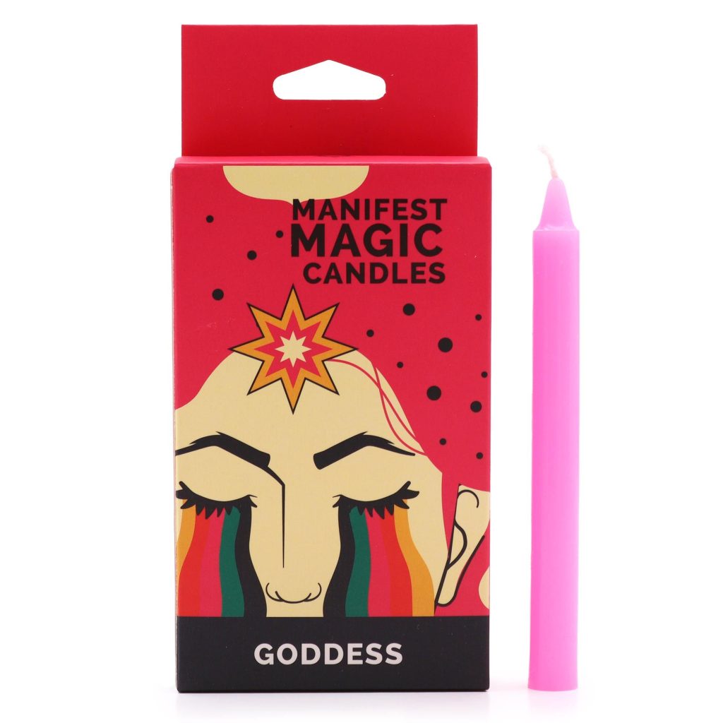 Manifest Magic Stearinlys (Pakke Med 12) – Pink – Goddess