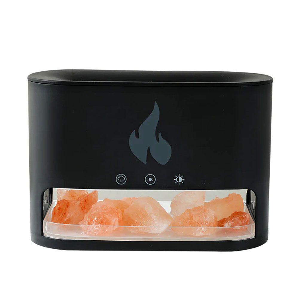 Blaze Aromadiffuser – Himalayan Salt Chamber – Usb-C – Flame Effect (Salt Included)