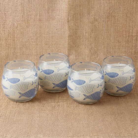 Lille Glasburk-Stearinlys – Seabreeze - Billede 5