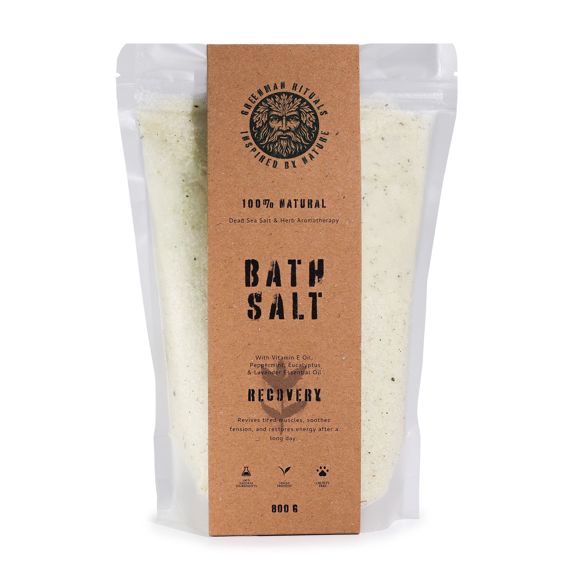Greenman Rituals Menthol Aromaterapi Epsom Badesalt – Recovery - Billede 4