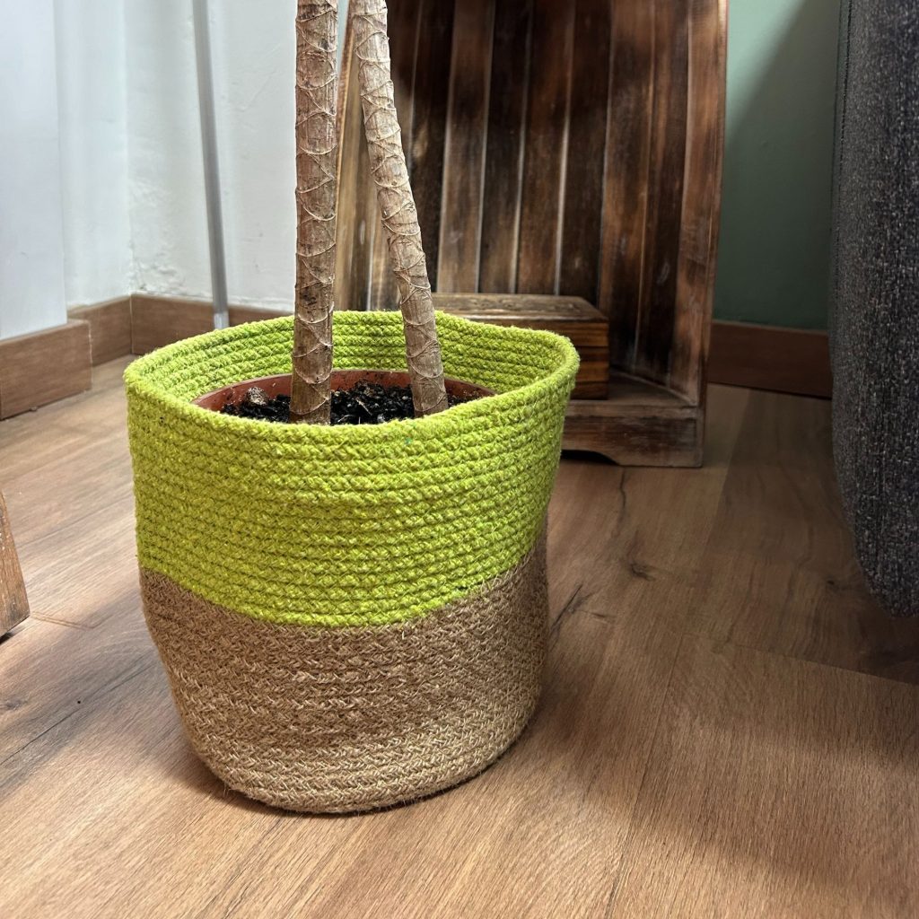 Sæt Med 3 Cotton Rope Storage Baskets – Pistachio