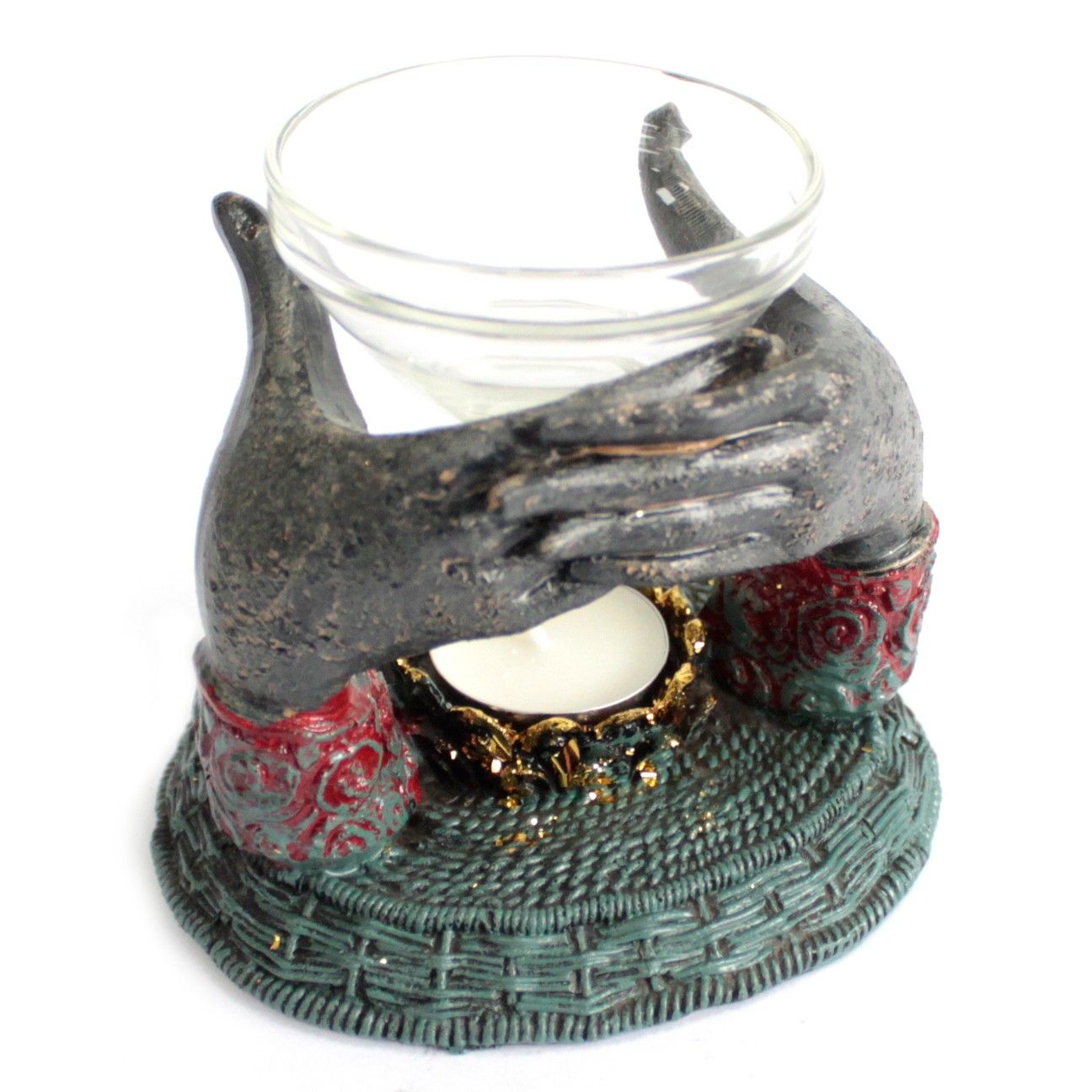 Antique Buddha – Offering Hands Oliebrænder - Billede 1