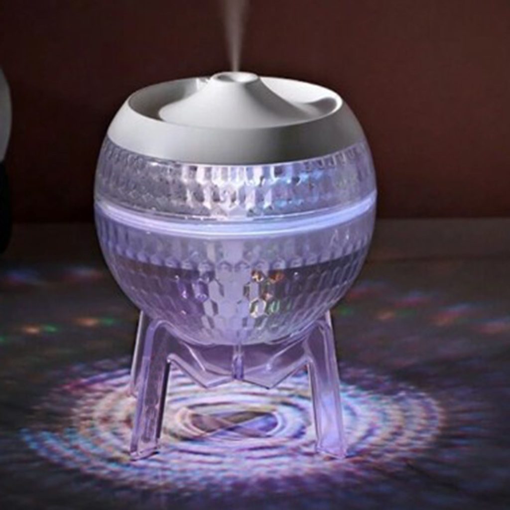 Klar Luftfugter Mondo Planet – Usb – Farveskift (Nedadvendt Lys)