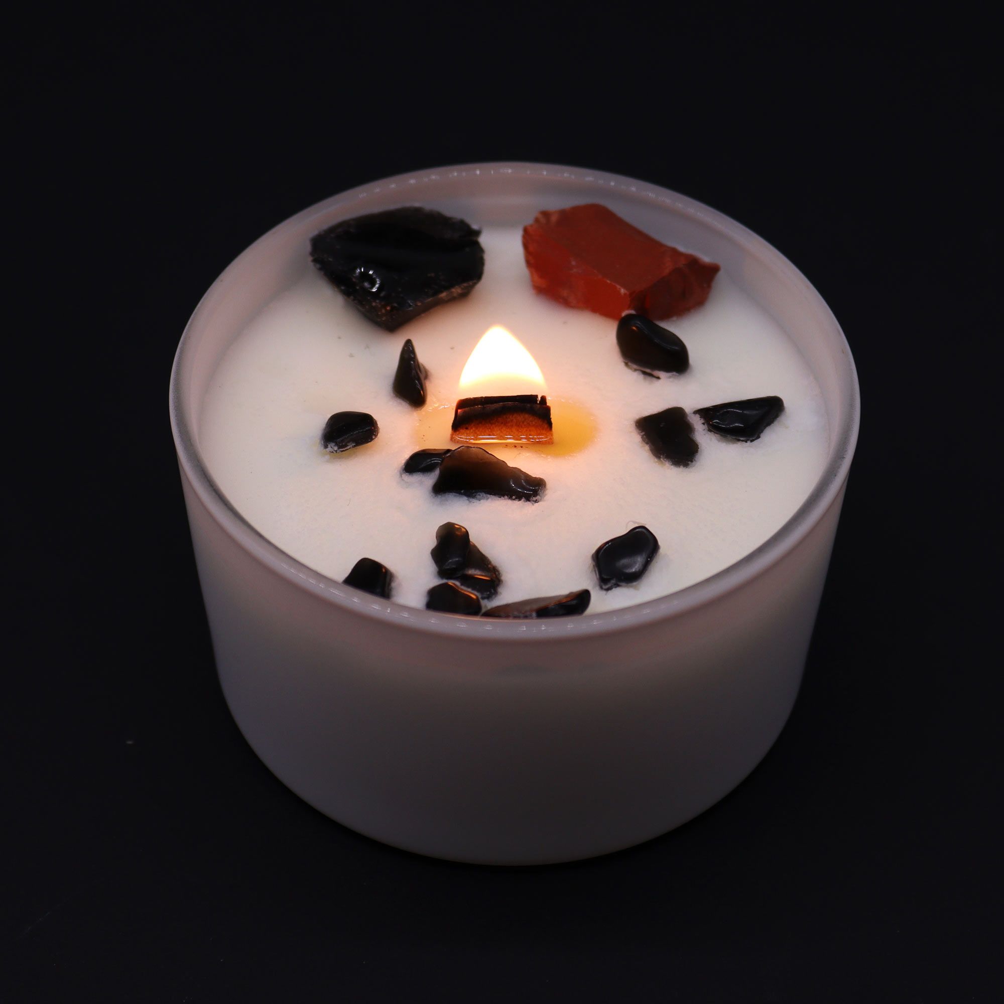 Chakra Krystal-Stearinlys – Root Chakra - Billede 2