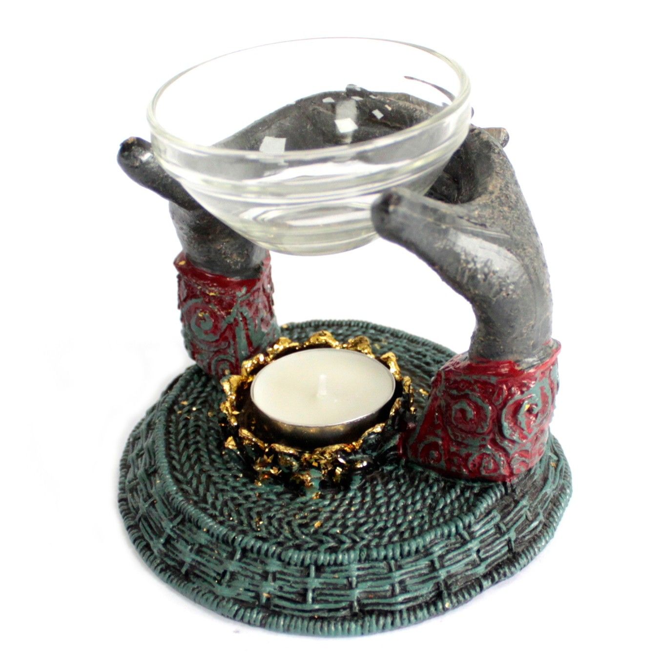 Antique Buddha – Offering Hands Oliebrænder - Billede 5