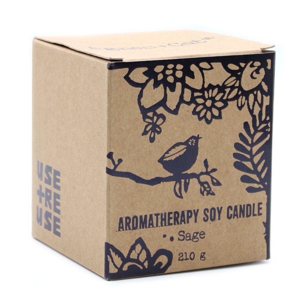 Agnes + Cat Urtehave-Stearinlys – Sage