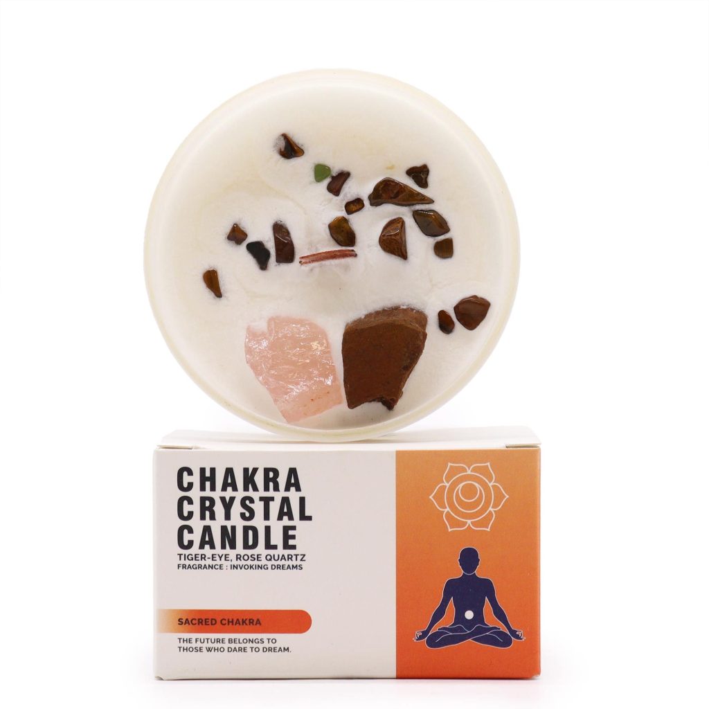 Chakra Krystal-Stearinlys – Sacred Chakra