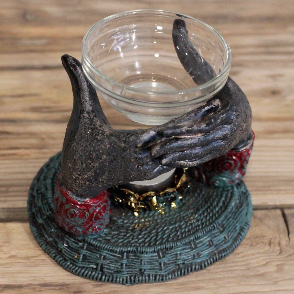 Antique Buddha – Offering Hands Oliebrænder