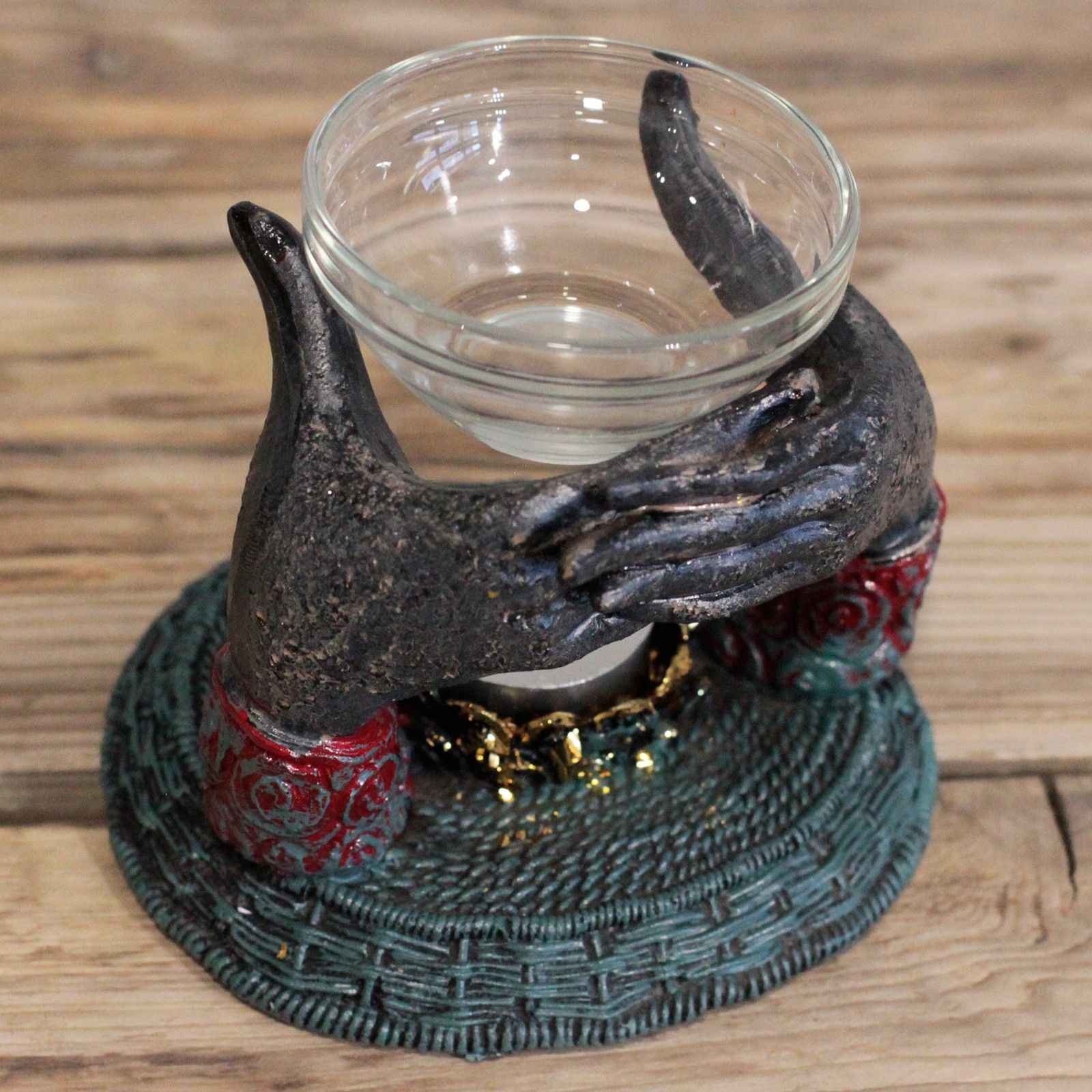 Antique Buddha – Offering Hands Oliebrænder - Billede 3
