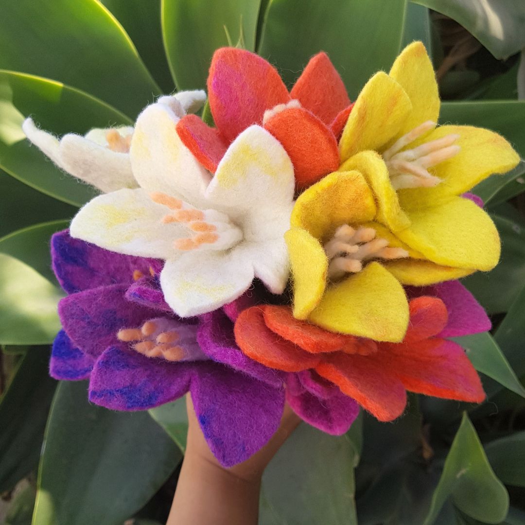 Felt Flowers – Lily (10 Assorted Colours) - Billede 5