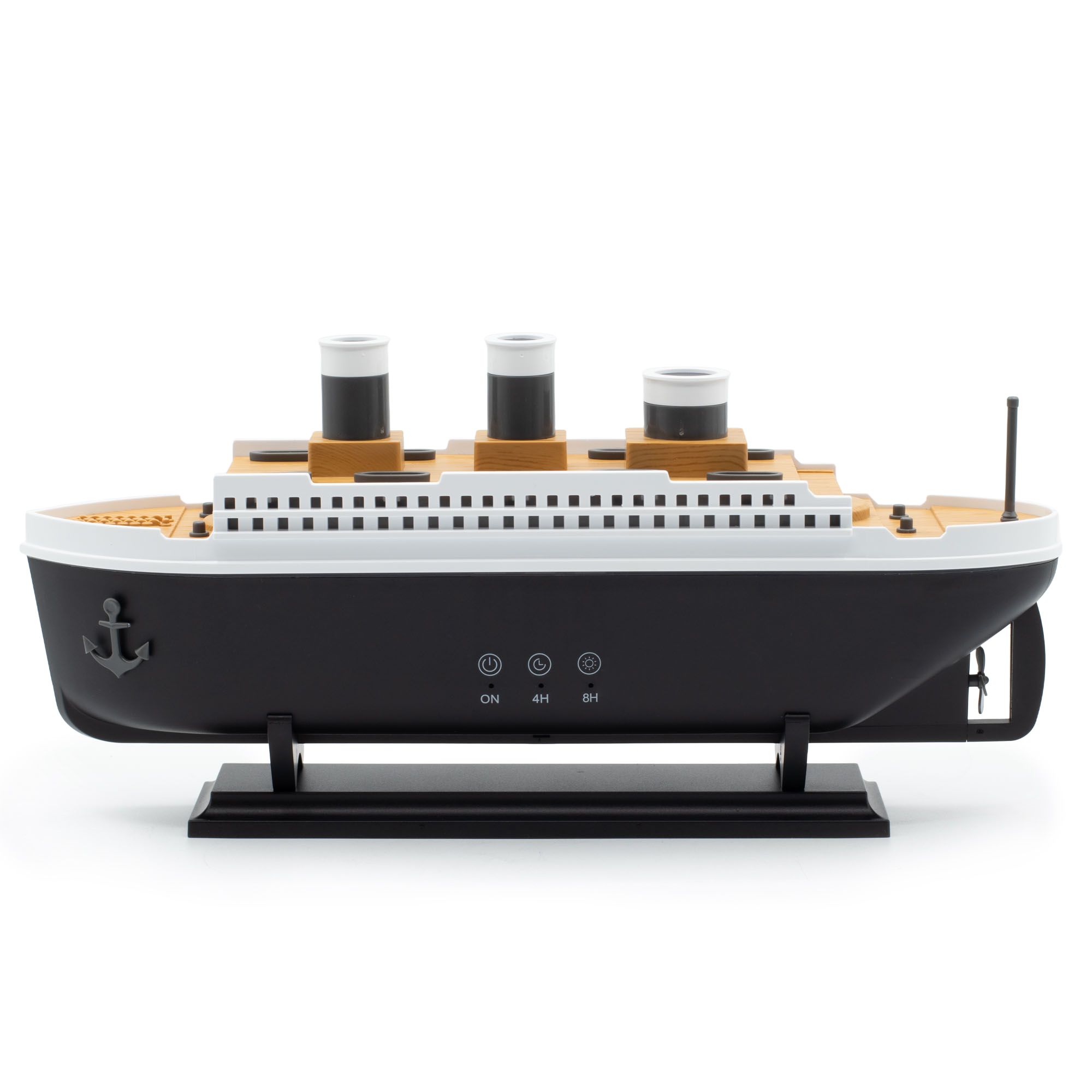 Ship Model Puff Effect Aromadiffuser Med Farveskiftende LED - Billede 1