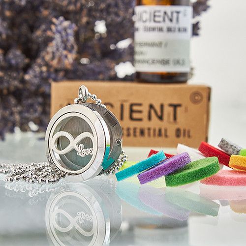 Aromaterapi Smykker Halskæde – Infinity Love 25mm - Billede 3