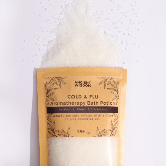 Aromaterapi Badeeliksir I Kraftpose 350G – Colds & Flu - Billede 3