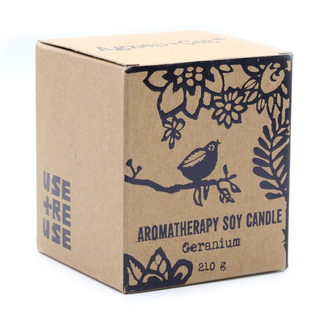 Agnes + Cat Urtehave-Stearinlys – Geranium
