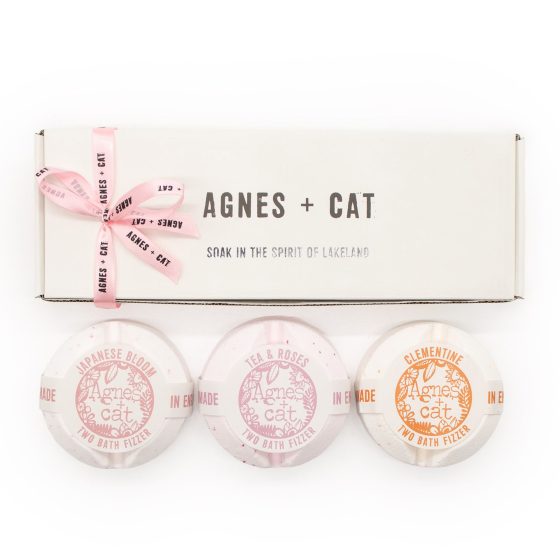 Agnes + Cat Floral & Citrus Badebombe Gavesæt - Billede 3