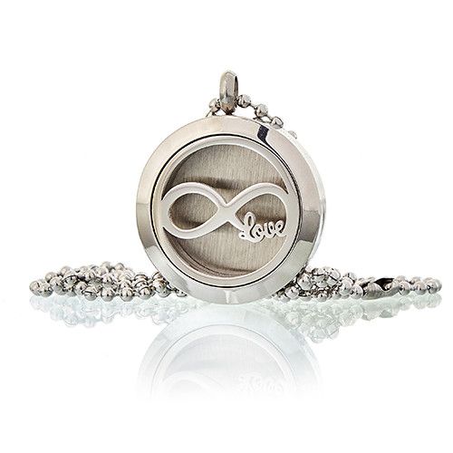 Aromaterapi Smykker Halskæde – Infinity Love 25mm - Billede 2