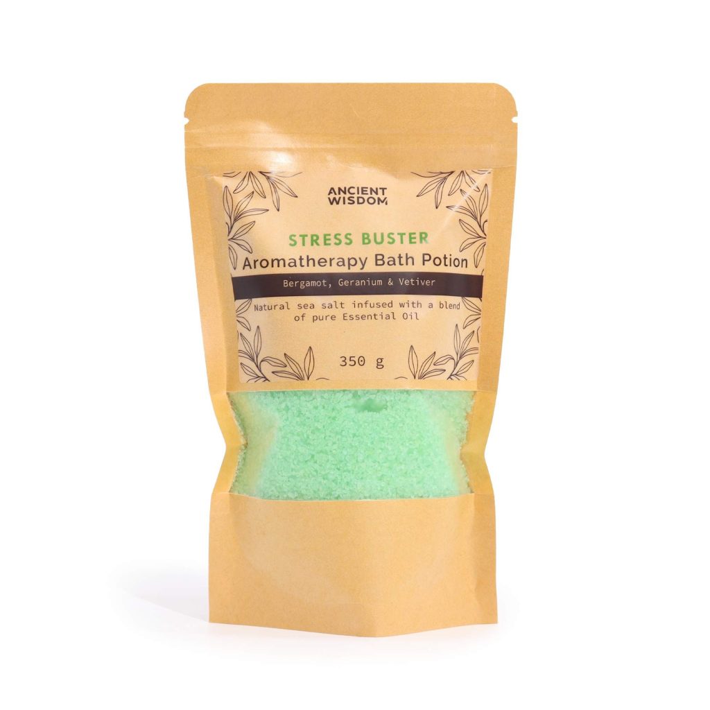 Aromaterapi Badeeliksir I Kraftpose 350G – Stress Buster
