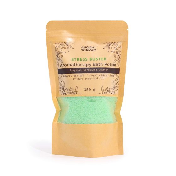 Aromaterapi Badeeliksir I Kraftpose 350G – Stress Buster - Billede 2