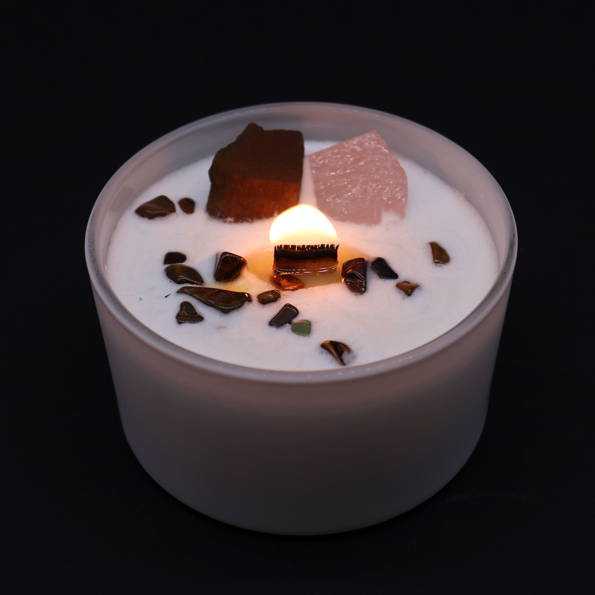Chakra Krystal-Stearinlys – Sacred Chakra - Billede 5