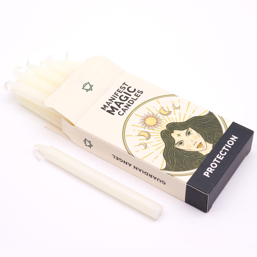 Manifest Magic Stearinlys (Pakke Med 12) – Ivory – Protection