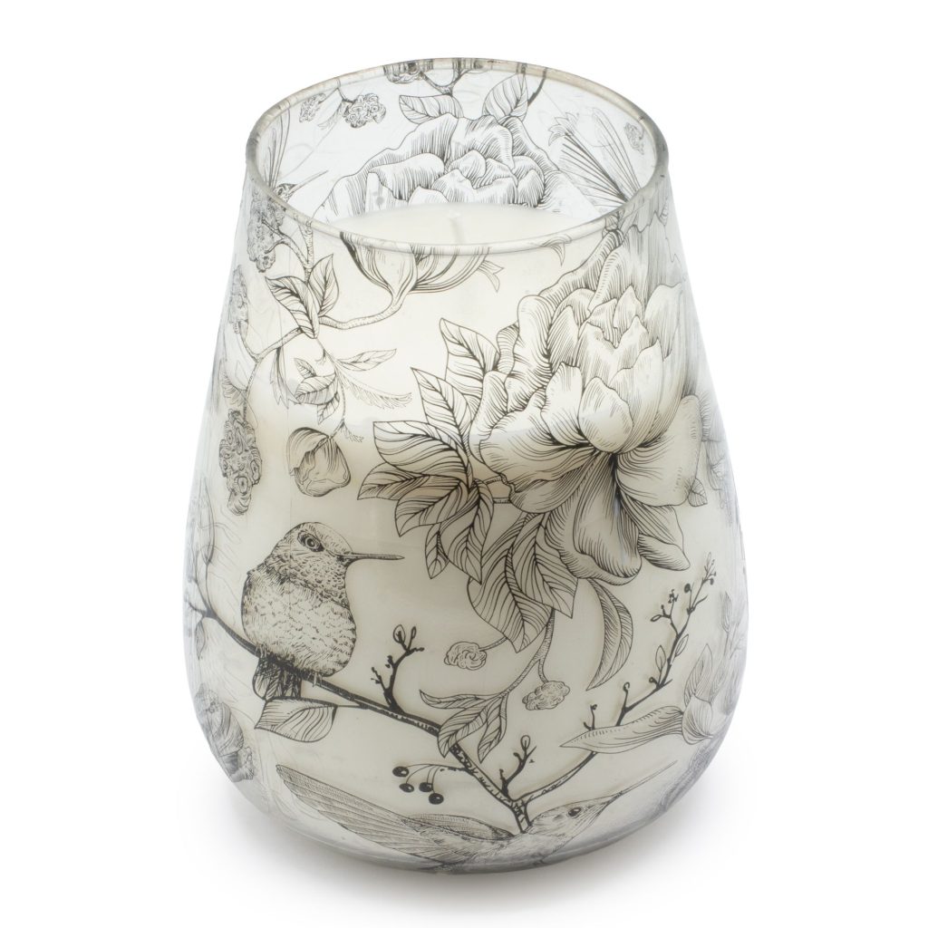 Høje Glasburk-Stearinlys – Drawn By Flame