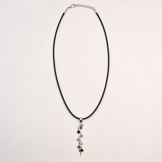 Indisk Andagtsvedhæng – Sølvbelagt (45Cm Snor) – Snake Chakra - Billede 2