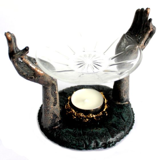 Antique Buddha – OM Hands Oliebrænder - Billede 3