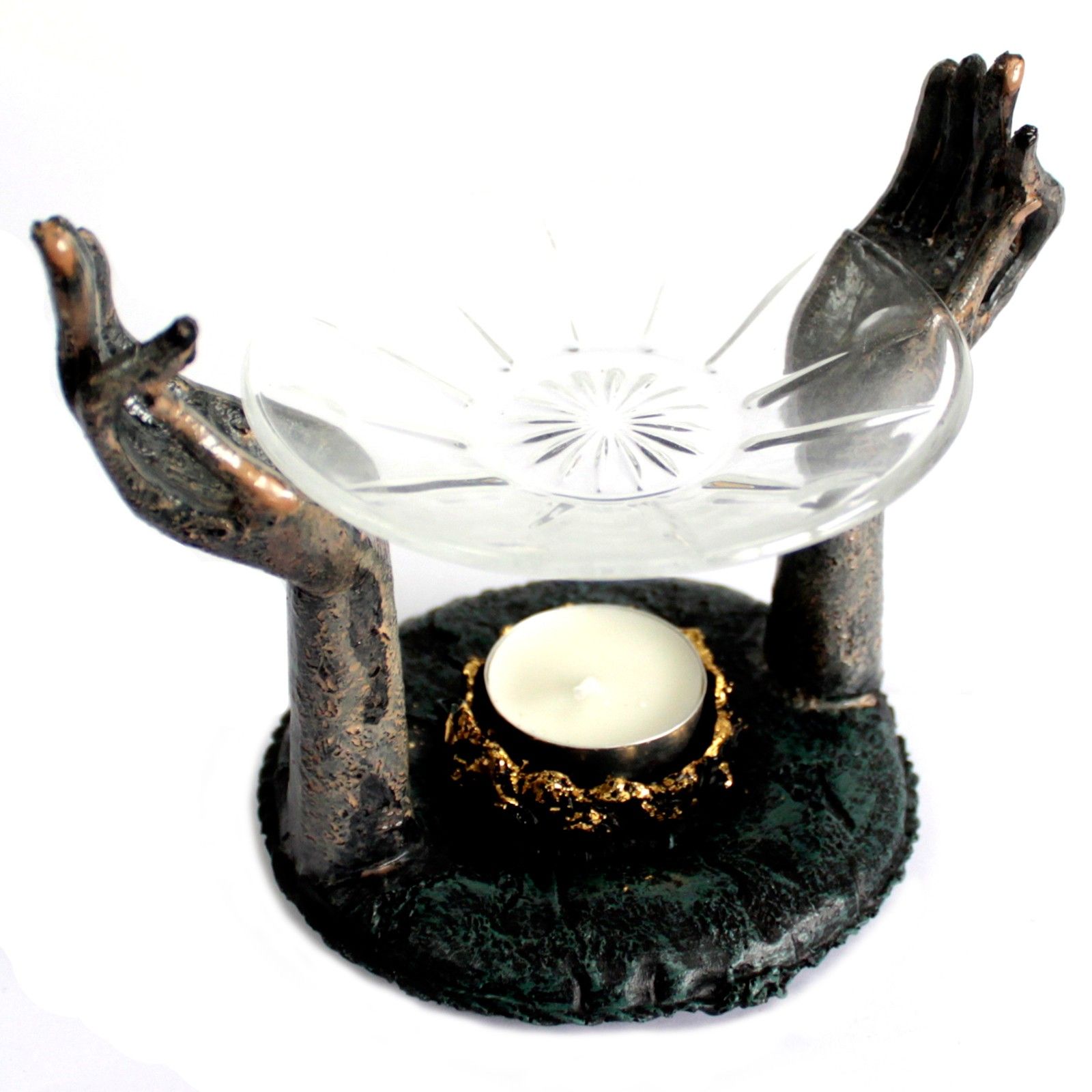 Antique Buddha – OM Hands Oliebrænder - Billede 3