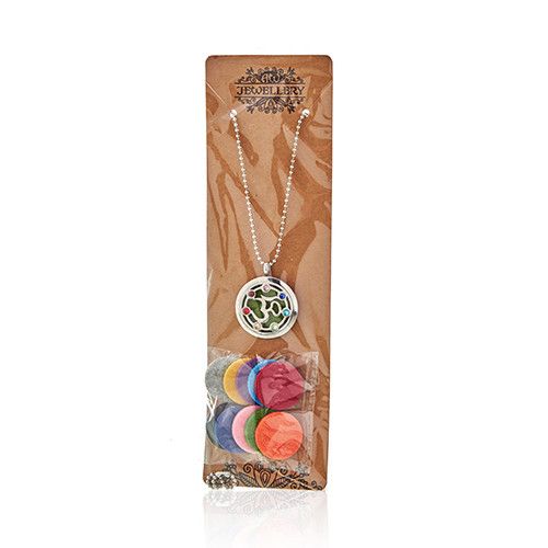 Aromaterapi Smykker Halskæde – Hamsa Chakra – 30mm - Billede 5