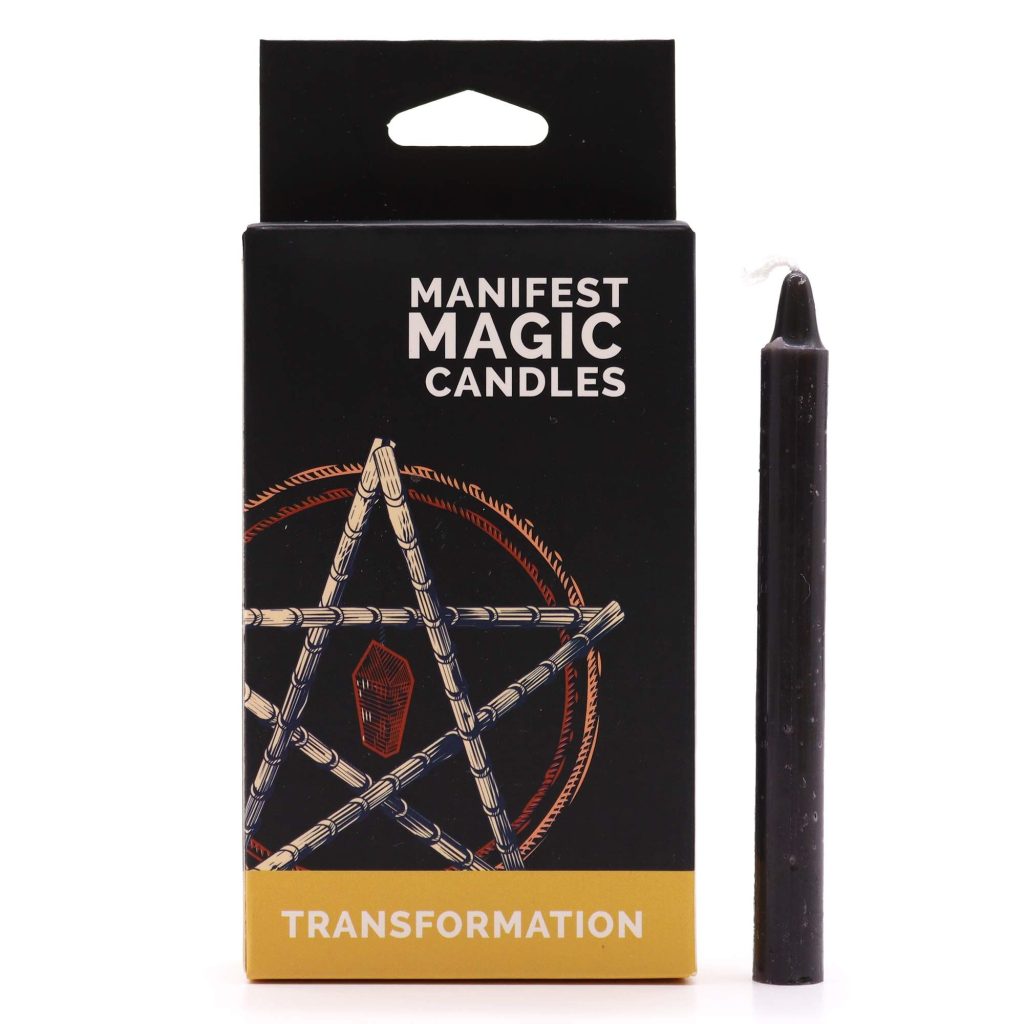 Manifest Magic Stearinlys (Pakke Med 12) – Black – Transformation
