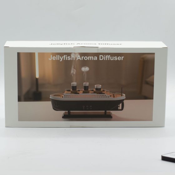 Ship Model Puff Effect Aromadiffuser Med Farveskiftende LED - Billede 8
