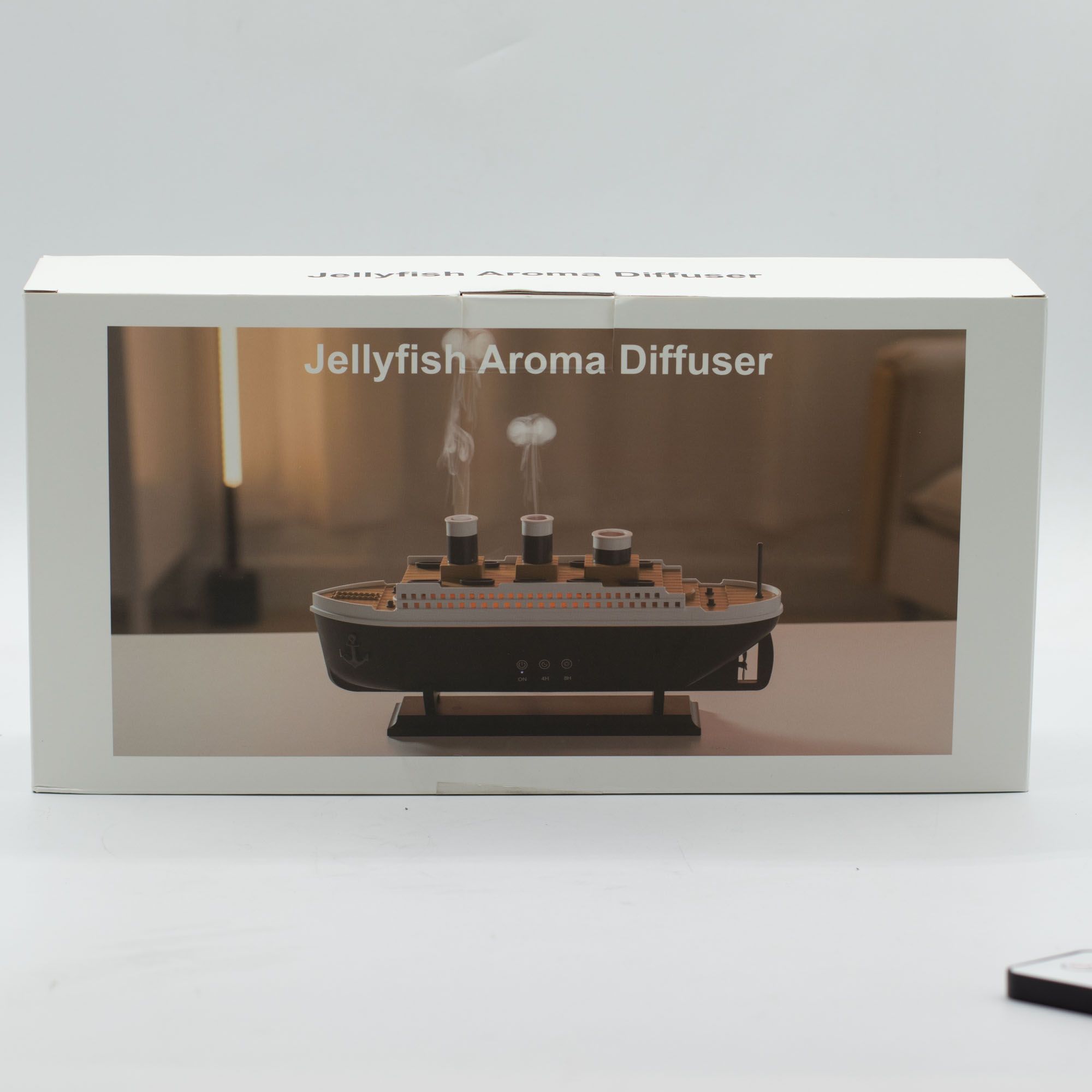 Ship Model Puff Effect Aromadiffuser Med Farveskiftende LED - Billede 8