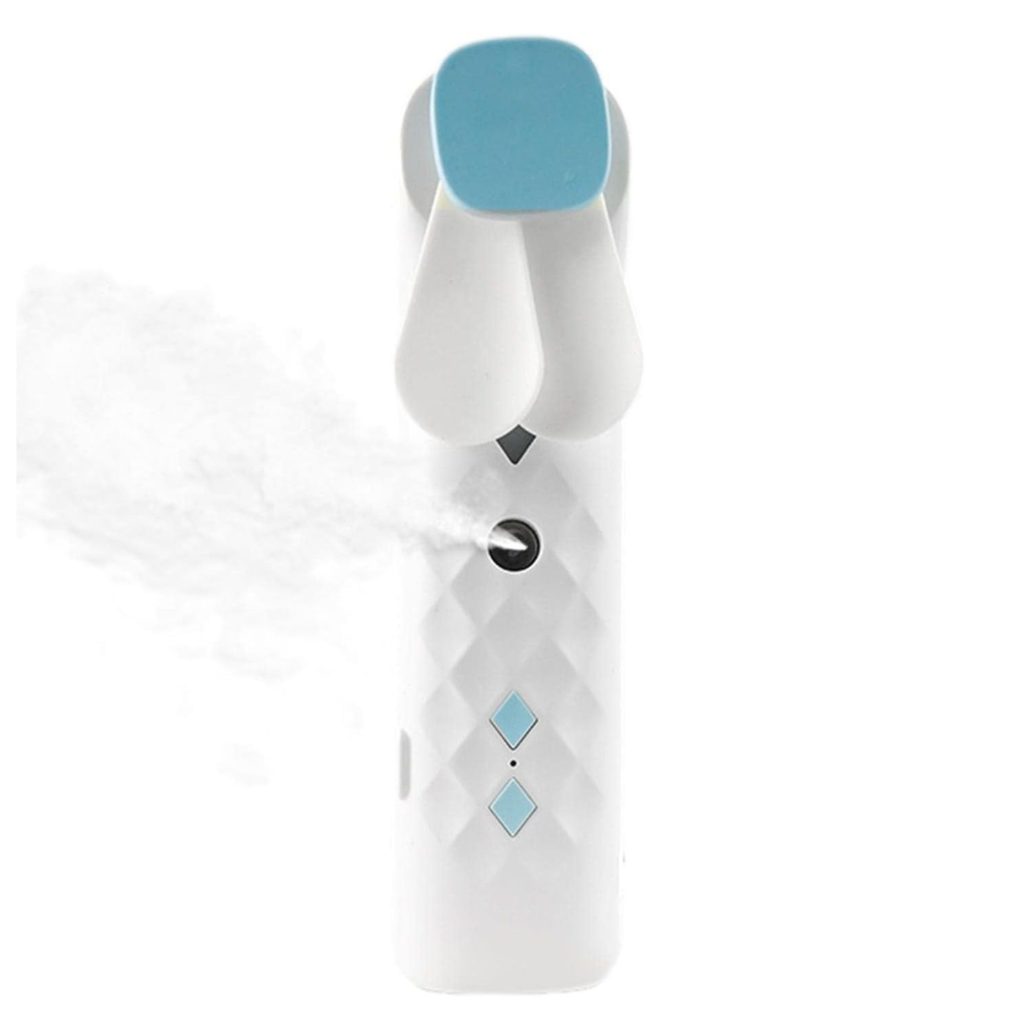 White Nano Mist Ansigtsblæser & Spray – Usb-Opladelig