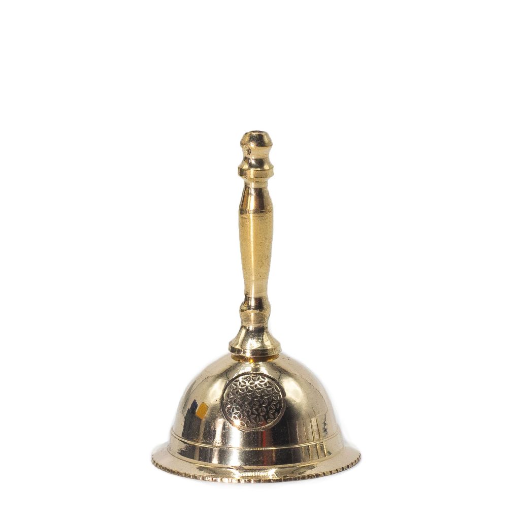 Lille Altar Brass Bell – Flower of Life