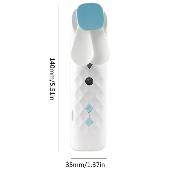 White Nano Mist Ansigtsblæser & Spray – Usb-Opladelig - Billede 2
