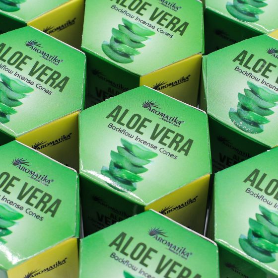 Masala Backflow Røgelse Pakke Med 10 – Aloe Vera - Billede 7