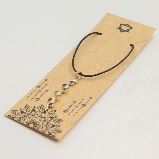 Indisk Andagtsvedhæng – Sølvbelagt (45Cm Snor) – Snake Chakra - Billede 6
