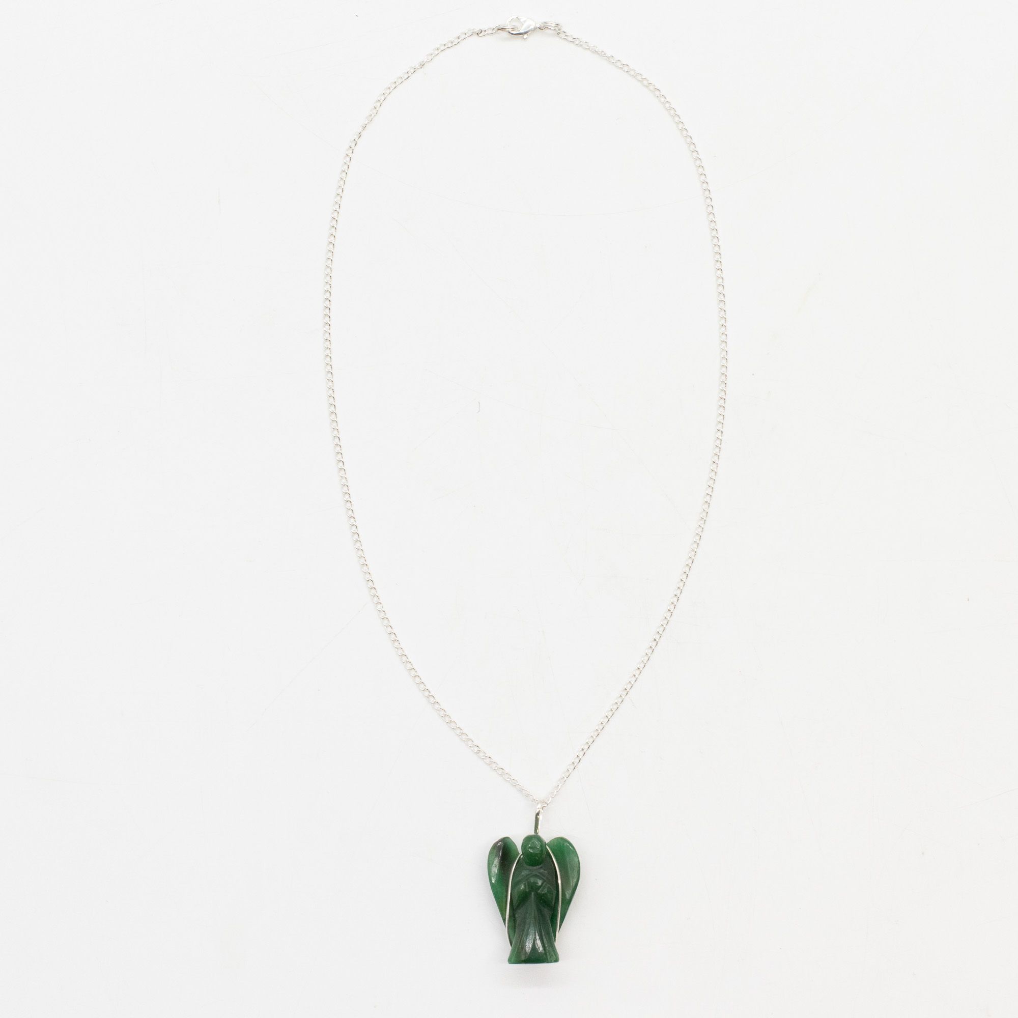 Ædelsten Skytsengel Vedhæng – Green Aventurine - Billede 3