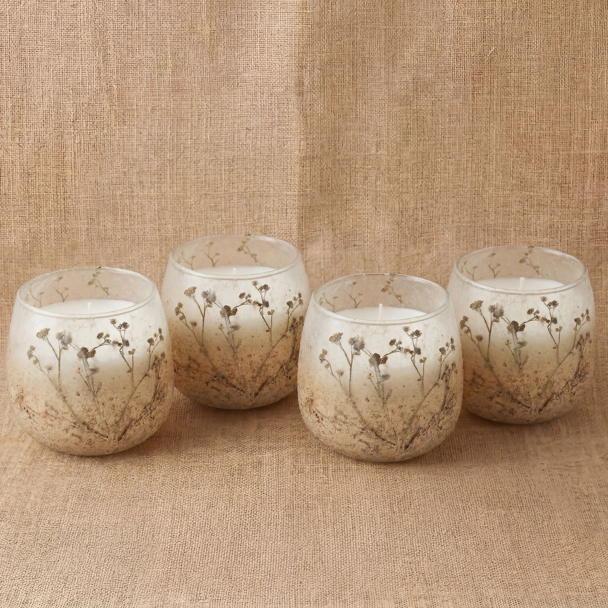 Lille Glasburk-Stearinlys – Wildlight Woods - Billede 3