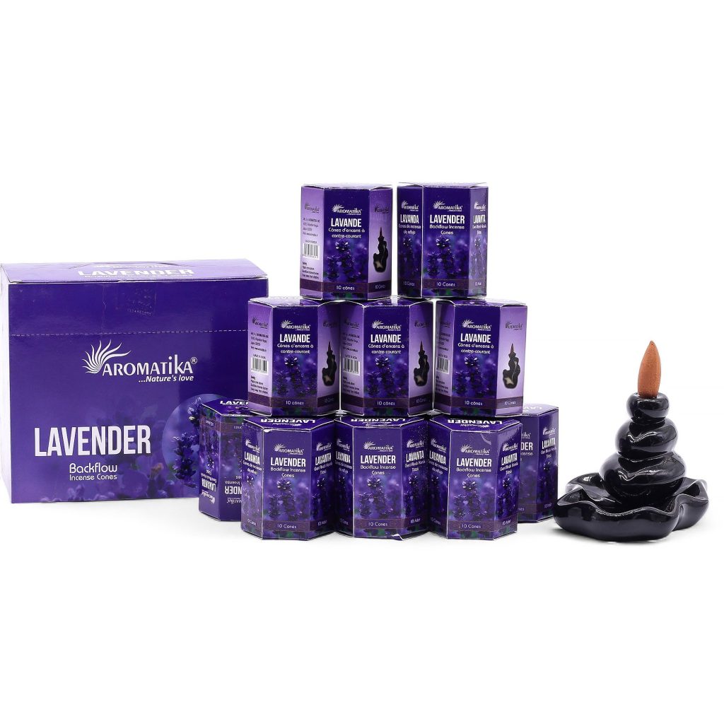 Masala Backflow Røgelse Pakke Med 10 – Lavender