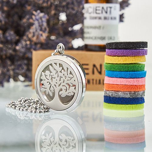Aromaterapi Smykker Halskæde – Tree of Life 30mm - Billede 5
