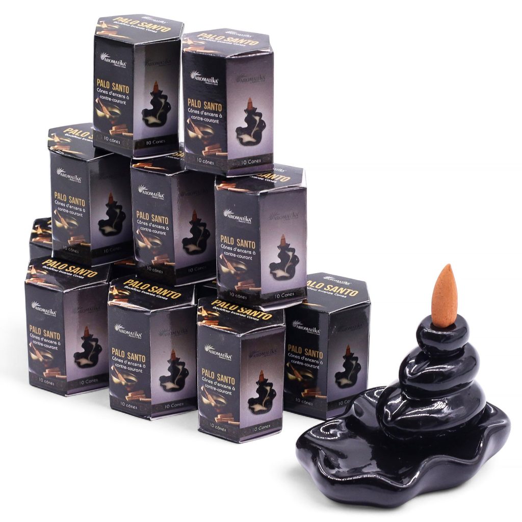 Masala Backflow Røgelse Pakke Med 10 – Palo Santo