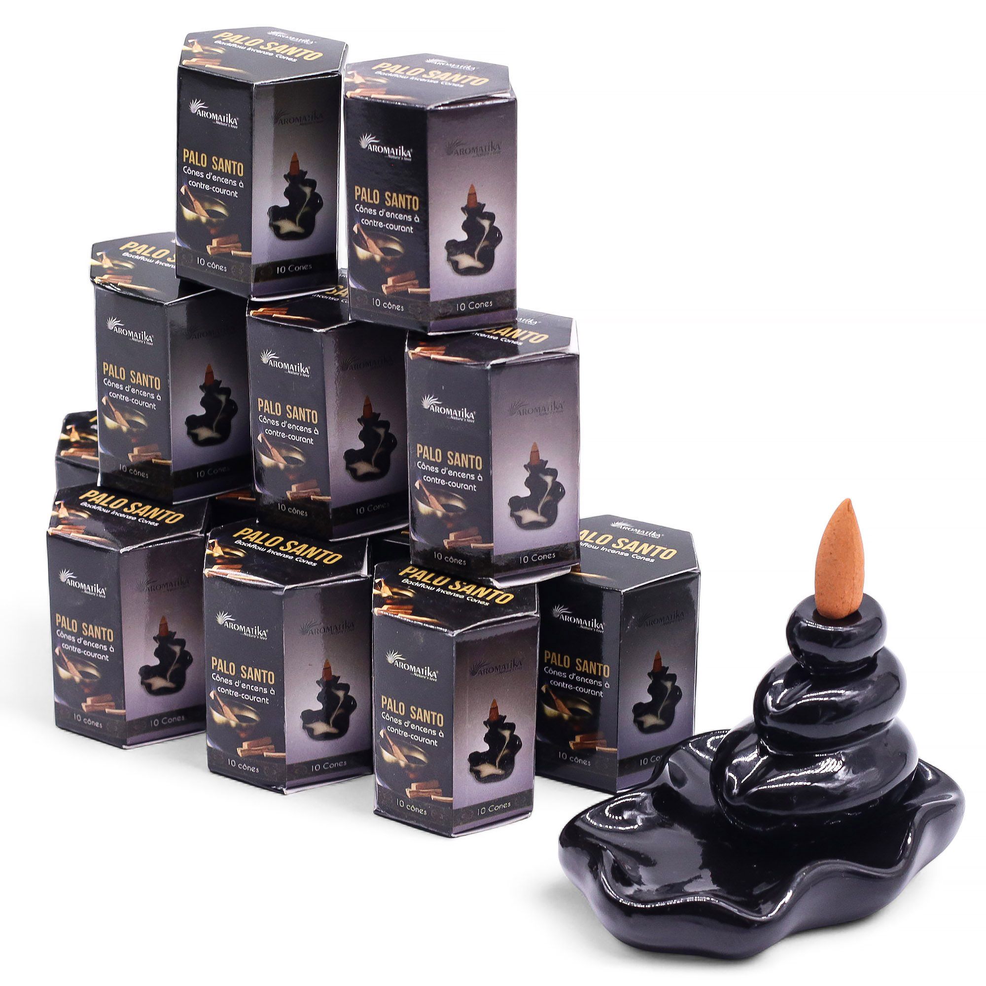 Masala Backflow Røgelse Pakke Med 10 – Palo Santo - Billede 7