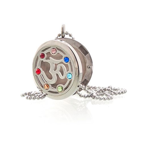 Aromaterapi Smykker Halskæde – OM Chakra – 30mm - Billede 3