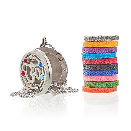 Aromaterapi Smykker Halskæde – OM Chakra – 30mm - Billede 2